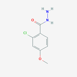 molecular formula C8H9ClN2O2 B3330545 2-氯-4-甲氧基苯甲酰肼 CAS No. 719274-51-8