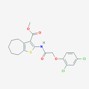 methyl 2-{[(2,4-dichlorophenoxy)acetyl]amino}-5,6,7,8-tetrahydro-4H-cyclohepta[b]thiophene-3-carboxylate
