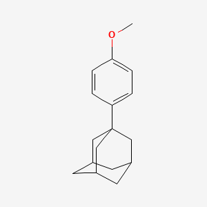 molecular formula C17H22O B3330618 1-(4-甲氧基苯基)金刚烷 CAS No. 726-94-3