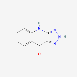 molecular formula C9H6N4O B3330622 1,4-Dihydro-9H-1,2,3-triazolo[4,5-B]quinolin-9-one CAS No. 72680-07-0