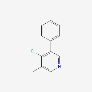 molecular formula C12H10ClN B3330632 4-Chloro-3-methyl-5-phenylpyridine CAS No. 727429-31-4