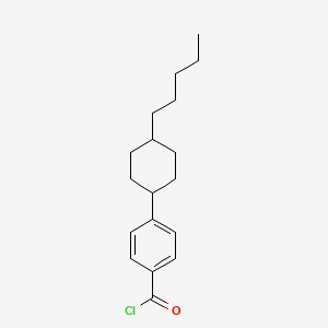 molecular formula C18H25ClO B3330652 4-(4-pentylcyclohexyl)benzoyl Chloride CAS No. 73011-79-7