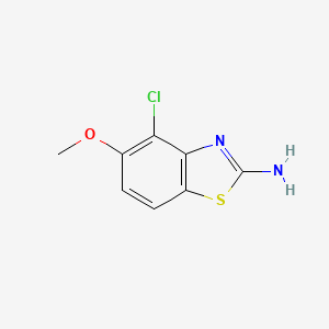 molecular formula C8H7ClN2OS B3330742 4-Chloro-5-methoxybenzo[d]thiazol-2-amine CAS No. 736894-42-1