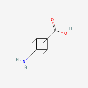 molecular formula C9H9NO2 B3330810 4-Aminopentacyclo[4.2.0.02,5.03,8.04,7]octane-1-carboxylic acid CAS No. 744995-90-2
