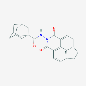 molecular formula C25H24N2O3 B333082 N-(1,3-dioxo-1,3,6,7-tetrahydro-2H-indeno[6,7,1-def]isoquinolin-2-yl)-1-adamantanecarboxamide 
