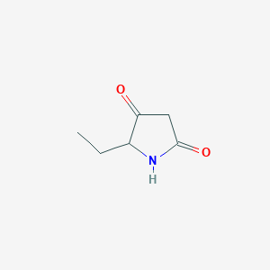 molecular formula C6H9NO2 B3330825 5-Ethylpyrrolidine-2,4-dione CAS No. 74730-37-3