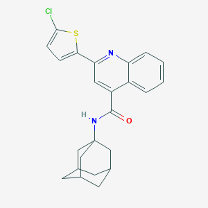 molecular formula C24H23ClN2OS B333086 N-(1-adamantyl)-2-(5-chloro-2-thienyl)-4-quinolinecarboxamide 