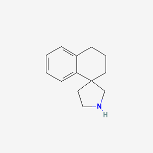 molecular formula C13H17N B3330880 3,4-Dihydro-2H-spiro[naphthalene-1,3'-pyrrolidine] CAS No. 757240-71-4