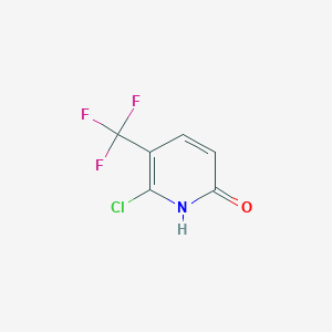 molecular formula C6H3ClF3NO B3330898 6-Chloro-5-(trifluoromethyl)pyridin-2(1H)-one CAS No. 76041-77-5