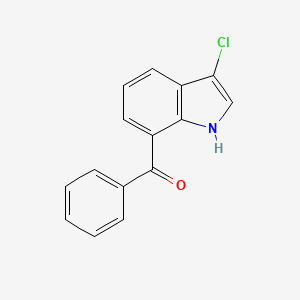 (3-Chloro-1H-indole-7-yl)phenylmethanone