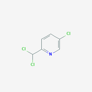 molecular formula C6H4Cl3N B3330934 Pyridine, 5-chloro-2-(dichloromethyl)- CAS No. 76469-40-4