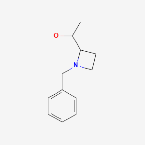 molecular formula C12H15NO B3330942 1-(1-Benzylazetidin-2-yl)ethan-1-one CAS No. 76505-74-3