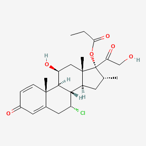 molecular formula C25H33ClO6 B3330955 Alclometasone 17-propionate CAS No. 76576-24-4