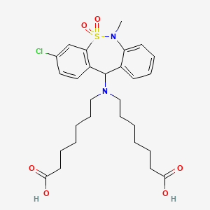 molecular formula C28H37ClN2O6S B3330970 Tianeptine sodium impurity E [EP] CAS No. 768351-55-9