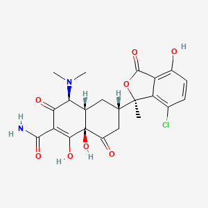 Isochlortetracycline, (1R)-