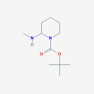 molecular formula C12H24N2O2 B3331123 叔丁基 2-(甲基氨基)哌啶-1-羧酸酯 CAS No. 783325-29-1