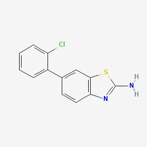 molecular formula C13H9ClN2S B3331198 6-(2-Chlorophenyl)benzo[d]thiazol-2-amine CAS No. 791595-81-8