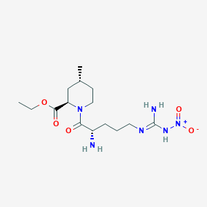 2-Piperidinecarboxylicacid,1-[2-amino-5-[[imino(nitroamino)methyl]amino]-1-oxopentyl]-4-methyl-,ethylester,[2R-[1(S*),2alphar,4beta]]