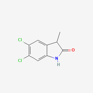 molecular formula C9H7Cl2NO B3331265 3-Methyl-5,6-dichlorooxindole CAS No. 801300-14-1