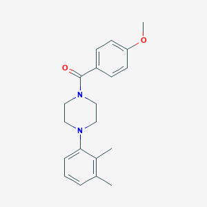 molecular formula C20H24N2O2 B333130 1-(2,3-Dimethylphenyl)-4-(4-methoxybenzoyl)piperazine 