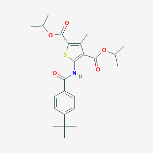 Diisopropyl 5-[(4-tert-butylbenzoyl)amino]-3-methyl-2,4-thiophenedicarboxylate