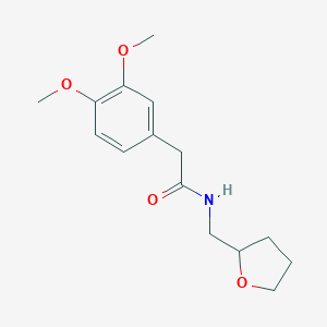 molecular formula C15H21NO4 B333134 2-(3,4-Dimethoxy-phenyl)-N-(tetrahydro-furan-2-ylmethyl)-acetamide 