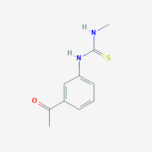 molecular formula C10H12N2OS B3331359 N-(3-乙酰基苯基)-N'-甲基硫脲 CAS No. 81467-06-3