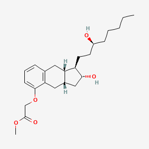 molecular formula C24H36O5 B3331367 Treprestinil methyl ester CAS No. 81845-98-9