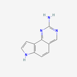 B3331408 7H-Pyrrolo[2,3-h]quinazolin-2-amine CAS No. 827607-96-5