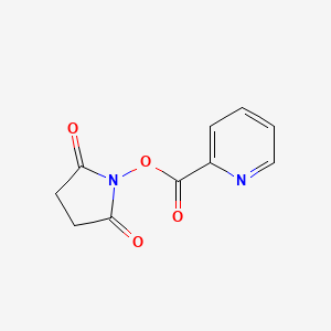 molecular formula C10H8N2O4 B3331415 1-[(2-Pyridinylcarbonyl)oxy]-2,5-pyrrolidinedione CAS No. 83039-59-2