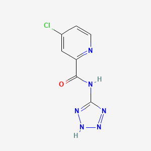 molecular formula C7H5ClN6O B3331435 N-(5-tetrazolyl)-4-chloro-2-pyridinecarboxamide CAS No. 83282-16-0