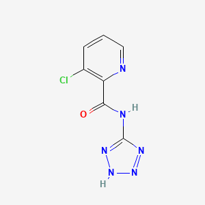 molecular formula C7H5ClN6O B3331437 N-(5-tetrazolyl)-3-chloro-2-pyridinecarboxamide CAS No. 83282-18-2