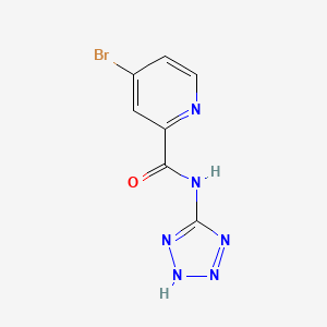 molecular formula C7H5BrN6O B3331441 N-(5-tetrazolyl)-4-bromo-2-pyridinecarboxamide CAS No. 83282-52-4