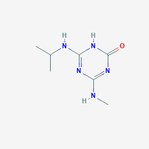 molecular formula C7H13N5O B3331461 2-Hydroxy-4-isopropylamino-6-methylamino-1,3,5-triazine CAS No. 83656-31-9