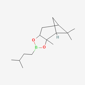 molecular formula C15H27BO2 B3331504 2,9,9-Trimethyl-4-(3-methylbutyl)-3,5-dioxa-4-boratricyclo[6.1.1.02,6]decane CAS No. 84110-39-4