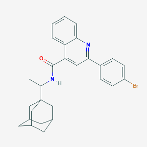 molecular formula C28H29BrN2O B333151 N-[1-(1-adamantyl)ethyl]-2-(4-bromophenyl)-4-quinolinecarboxamide 