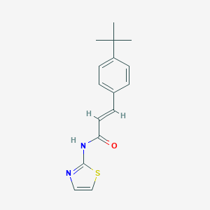 molecular formula C16H18N2OS B333153 3-(4-tert-butylphenyl)-N-(1,3-thiazol-2-yl)acrylamide 