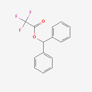 molecular formula C15H11F3O2 B3331548 Benzhydryl 2,2,2-trifluoroacetate CAS No. 844-40-6