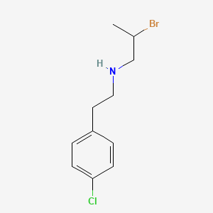 molecular formula C11H15BrClN B3331575 (2-Bromo-propyl)-[2-(4-chloro-phenyl)-ethyl]-amine CAS No. 847063-14-3