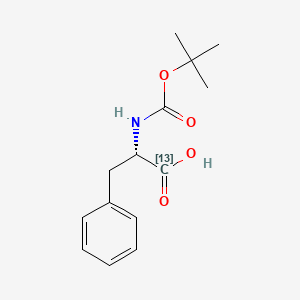 molecular formula C14H19NO4 B3331578 (2S)-2-[(2-Methylpropan-2-yl)oxycarbonylamino]-3-phenyl(113C)propanoic acid CAS No. 84771-22-2