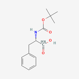 molecular formula C14H19NO4 B3331578 (2S)-2-[(2-甲基丙烷-2-基)氧羰基氨基]-3-苯基(113C)丙酸 CAS No. 84771-22-2