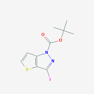 molecular formula C10H11IN2O2S B3331603 tert-Butyl 3-iodo-1H-thieno[3,2-c]pyrazole-1-carboxylate CAS No. 848356-70-7
