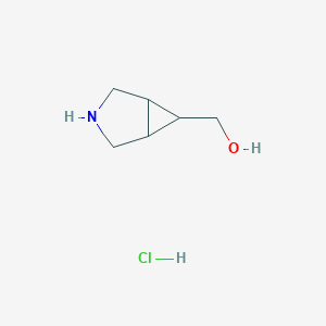 molecular formula C6H12ClNO B3331635 3-Azabicyclo[3.1.0]hexan-6-ylmethanol hydrochloride CAS No. 850808-44-5