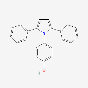 molecular formula C22H17NO B3331676 4-(2,5-diphenyl-1H-pyrrol-1-yl)phenol CAS No. 853-38-3