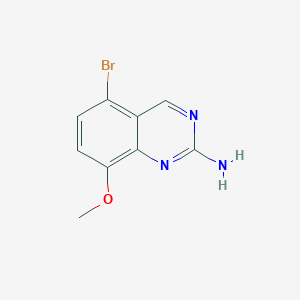 molecular formula C9H8BrN3O B3331682 5-Bromo-8-methoxyquinazolin-2-amine CAS No. 853792-28-6