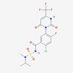 molecular formula C16H15ClF4N4O5S B3331694 Saflufenacil-N-desmethyl CAS No. 854122-75-1