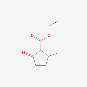 molecular formula C9H14O3 B3331698 Ethyl 2-methyl-5-oxocyclopentane-1-carboxylate CAS No. 85440-74-0