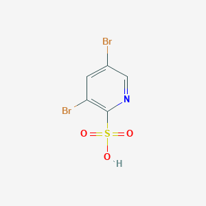 molecular formula C5H3Br2NO3S B3331733 3,5-Dibromoyridine-2-sulfonic acid CAS No. 856163-60-5