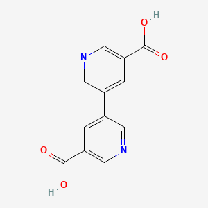 molecular formula C12H8N2O4 B3331746 [3,3'-联吡啶]-5,5'-二羧酸 CAS No. 856796-87-7