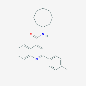 molecular formula C26H30N2O B333176 N-cyclooctyl-2-(4-ethylphenyl)quinoline-4-carboxamide 